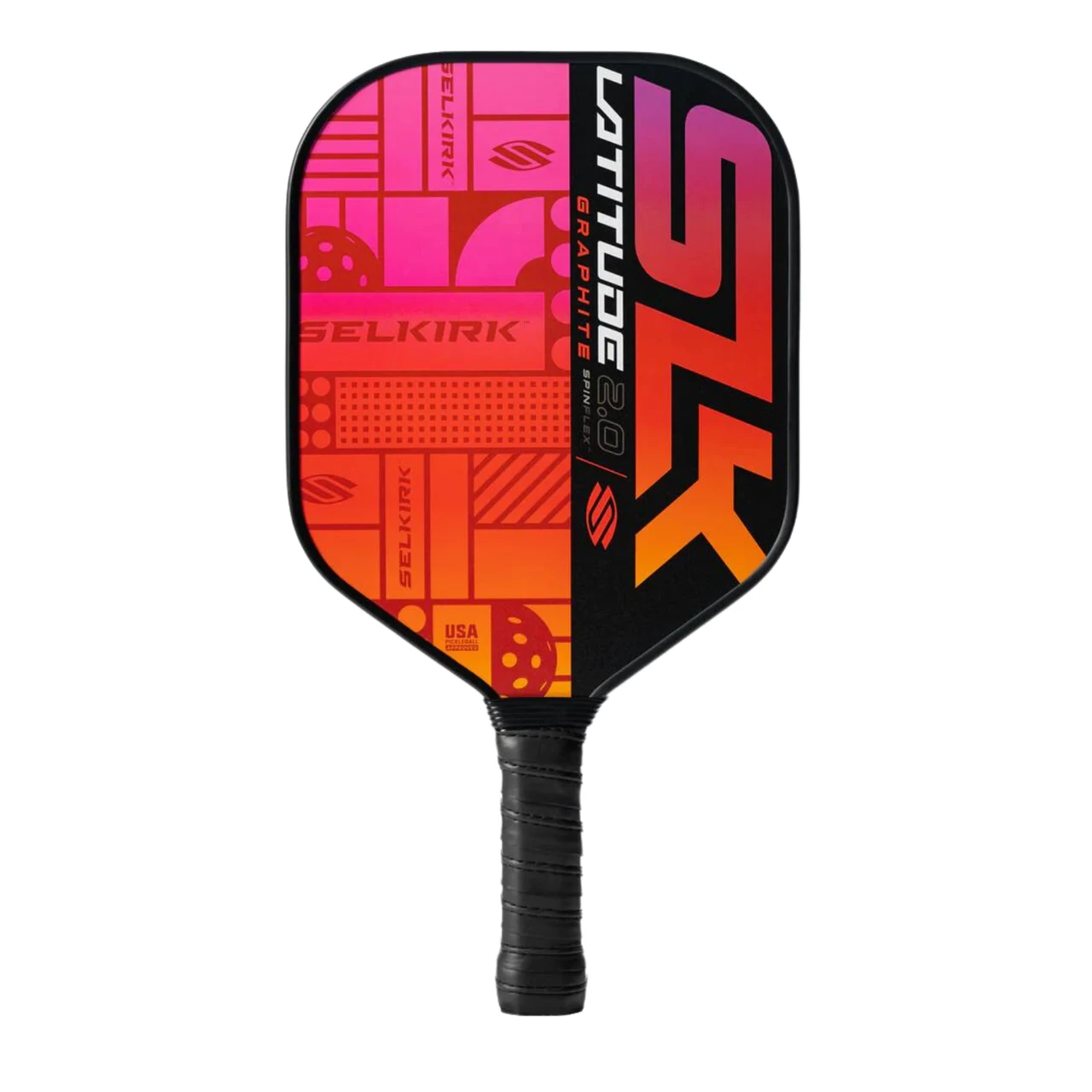 Selkirk Orange Latitude 2.0 Graphite Pickleball Paddle