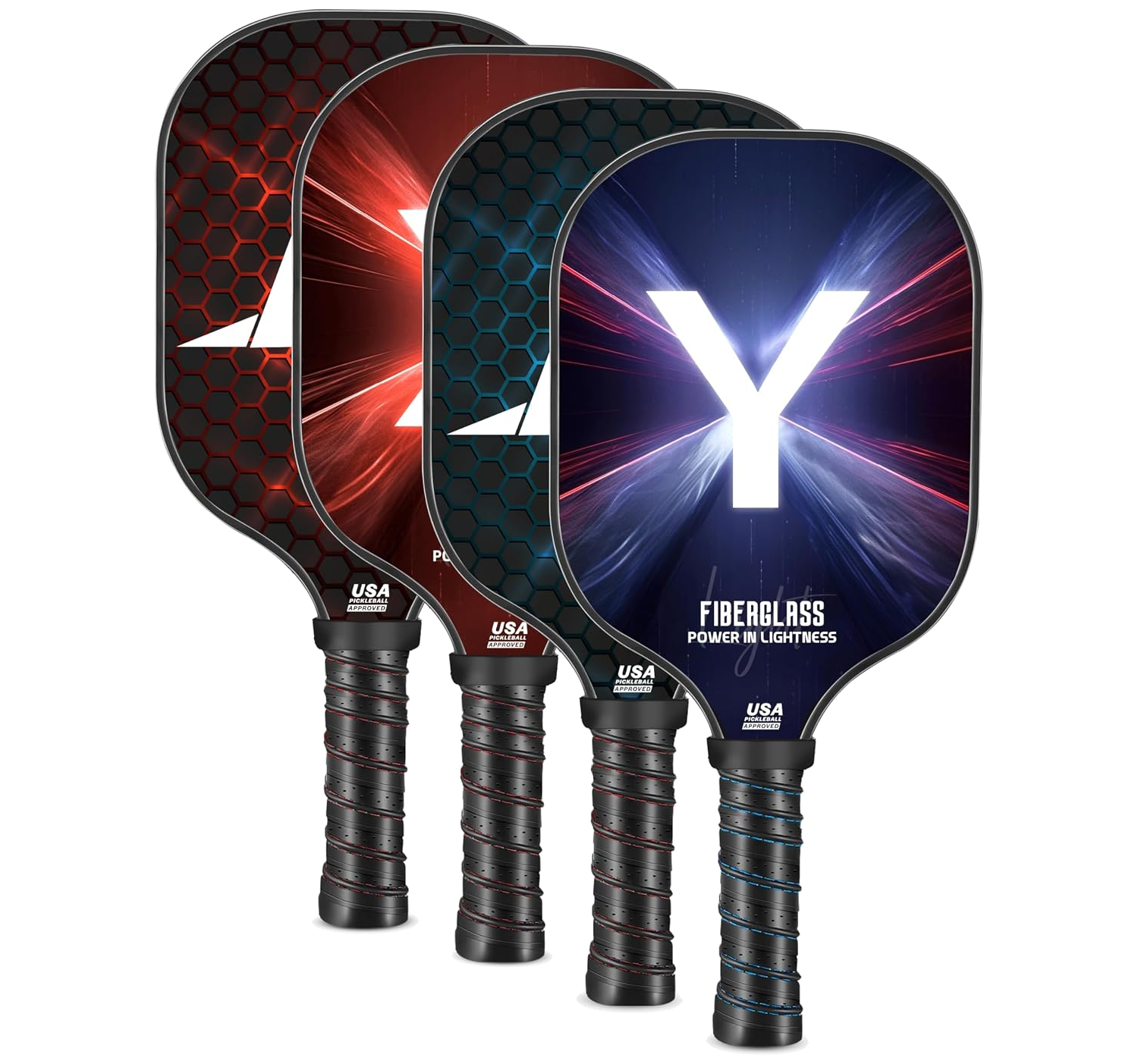 MASTERY MART Elongated Pickleball Paddle Lightweight Pickleball Paddle Fiberglass Paddle